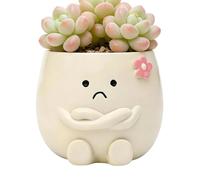 Cute Plant Pots - Flower Container Planter, Drainage Hole Design