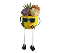 Cute Plant Pots, Pineapple Planter with Glasses Legs