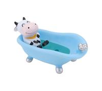 Cute Plastic Soap Dish Soap Boxes Funny Animal Cow Bathtub Soap Box Cartoon Soap Box for Bathroom Home