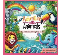 Cute & Playful - Cartoon Animal Coloring Book for Kids: Educational Coloring Pages with Animals for Preschool Children Age 3 - 8
