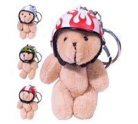 Cute Plush Bear Keychain Plush Dangle Ornament Doll Pendant Accessory