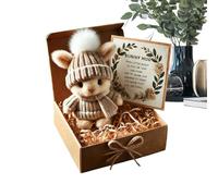 Cute Plush Bunny, Hugging Companion Doll - Peluche coleccionable Cute Doll | Mini Bunny Figurine for Girls, Kids, Birthday, Christmas, Easter, Valentines, Interior, Desk, Sofá, Car Gift