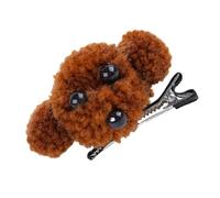 Cute Plush Hair Clip, Small Dog Bows, Stuffed Animal Hair-Clamp with Strong Hold, Equipped with a High-Qualities Sturdy Claw for Women and Outdoor Styling, 2.36x1.57x1.57 Inches
