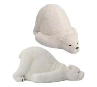 Cute Polar Bear Bolts Covers - 2 pcs Cute Decorative Toilet Bolt Covers Caps, Toilet Accessories in Polar Bear Shape, Durable Toilett Bolt Caps Easy Install Waterproof for Bathroom Decor