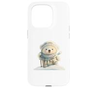 Cute Polar Bear Wildlife Zoo Animal Lover Nature Carcasa para iPhone 15 Pro