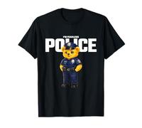 Cute Police Teddy Bear, Funny Teddy Bear Wearing Cartoon Art Camiseta