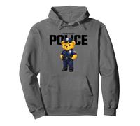Cute Police Teddy Bear, Funny Teddy Bear Wearing Cartoon Art Sudadera con Capucha