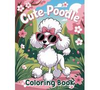 Cute Poodle Coloring Book