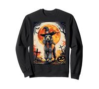 Cute Poodle Dog Witch Spooky Ghost Halloween Costume Sudadera