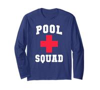 Cute Pool SQUAD - Equipo de vacaciones para niños, crucero, natación, buceo, surf, vacaciones Manga Larga