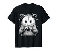 Cute Possum Heart Hands Love Animal Valentine Aesthetic Camiseta