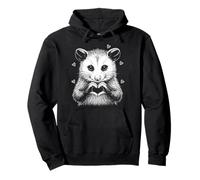 Cute Possum Heart Hands Love Animal Valentine Aesthetic Sudadera con Capucha