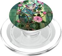 Cute Possum Stained Glass Effect Art Stain Glass Opossum PopSockets PopGrip para MagSafe