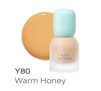 Cute Press - Hybrid Brightening Foundation SPF 50 P Y80 Warm Honey