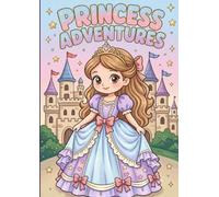 Cute Princess Coloring Book for Kids: Easy and Fun Kawaii Anime Coloring Pages for Girls and Toddlers