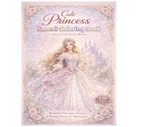 Cute Princess Kawaii Adult Coloring Book: A Soft Pastel Fairytale Coloring Book for Adults & Teens Who Love Magical Princess Designs