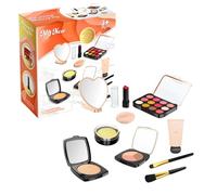 Cute Princess Makeup Kit, Pretend Play Cosmetic Set, Portable Size Beauty Toys with Safe Materials, Washable Vanity Case, Role Play Set with Fashion Style, Dress Up for Girls Parties