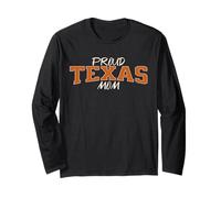Cute Proud Texas Mom. Fan of Texas and Down South Sports Manga Larga