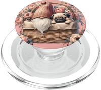 Cute Pug Accessories For Women And Girls Floral Flower PopSockets PopGrip para MagSafe