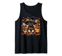Cute Pug Halloween and Fall Graphic For Dog Lover Pug Mom Camiseta sin Mangas