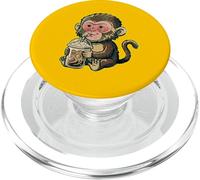 Cute Punch The Monkey Japón Bebiendo café Helado PopSockets PopGrip para MagSafe