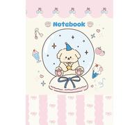Cute Puppy and Friends Notebook for Girls - Full-Color Pastel Interior Aesthetic Journal with Bear, Bunny & Dog Designs | 5 Unique Colorful Layouts, Glossy Cover, 60 Pages