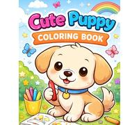 cute puppy: coloring book