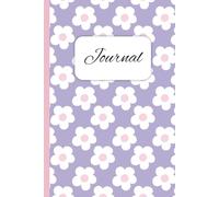 Cute Purple and Pink Journal for Girls - Colorful Notebook with 150 Lined Pages | Softcover Diary for Writing, Journaling, and Notes | 6 x 9 Inch: Floral Pattern | Teen Gift Idea |