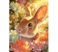 Cute Rabbit 1000 Piece Jigsaw Puzzles for Adults, Colourful, Challenging & Brainteasing Adult Puzzles 1000 Pieces Sunlight, Fun jigsaws for The Whole Family 30x20 Inch
