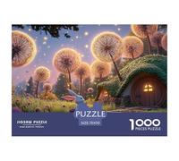 Cute Rabbit Carrying Small Basket 1000 Piezas Corte Preciso Rompecabezas Whimsical Fairy Tale Familia Jigsaw Regalo Adultos 70x50cm/1000pcs