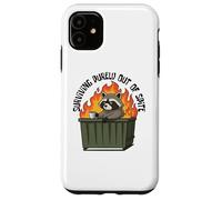 Cute Raccoon Dumpster Fire Surviving Purely out of Spite Carcasa para iPhone 11