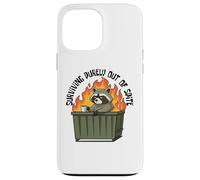 Cute Raccoon Dumpster Fire Surviving Purely out of Spite Carcasa para iPhone 13 Pro MAX