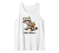 Cute Raccoon with Cookie Playful Not Mine Camiseta sin Mangas