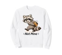 Cute Raccoon with Cookie Playful Not Mine Sudadera