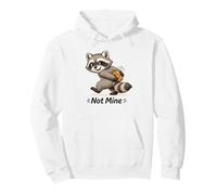 Cute Raccoon with Cookie Playful Not Mine Sudadera con Capucha