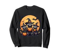 Cute Raccoons Witch Spooky Ghost Halloween Matching Family Sudadera