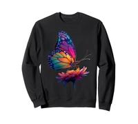 Cute Rainbow Butterfly Insects Lovers Flores Sudadera
