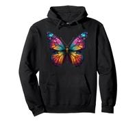 Cute Rainbow Butterfly Insects Lovers Flores Sudadera con Capucha