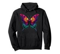 Cute Rainbow Butterfly Insects Lovers Flores Sudadera con Capucha