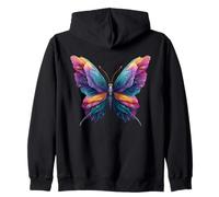 Cute Rainbow Butterfly Insects Lovers Flores Sudadera con Capucha