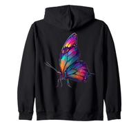 Cute Rainbow Butterfly Insects Lovers Flores Sudadera con Capucha