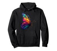 Cute Rainbow Butterfly Insects Lovers Flores Sudadera con Capucha