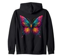 Cute Rainbow Butterfly Insects Lovers Flores Sudadera con Capucha