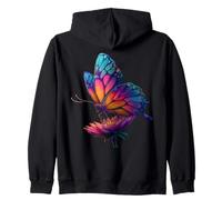 Cute Rainbow Butterfly Insects Lovers Flores Sudadera con Capucha