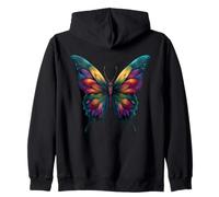 Cute Rainbow Butterfly Insects Lovers Flores Sudadera con Capucha