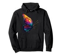 Cute Rainbow Butterfly Insects Lovers Flores Sudadera con Capucha