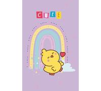 Cute Rainbow Notebook for Kids: Adorable Chick Design | 5x8 Lined Journal 103 Pages