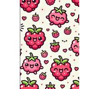 Cute Raspberry Lined Notebook: Kawaii Lined Journal for Girls - 120 Pages, 6x9" Softcover - Adorable Fruit Design, Perfect for School, Notes & Journaling