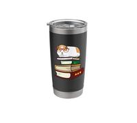 Cute Reading Books Merch Girls & Boys Guinea Pig Lover Vaso térmico de acero inoxidable de doble pared