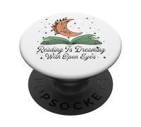 Cute Reading Quote For Librarians Book Lover and Book Nerd PopSockets PopGrip Adhesivo